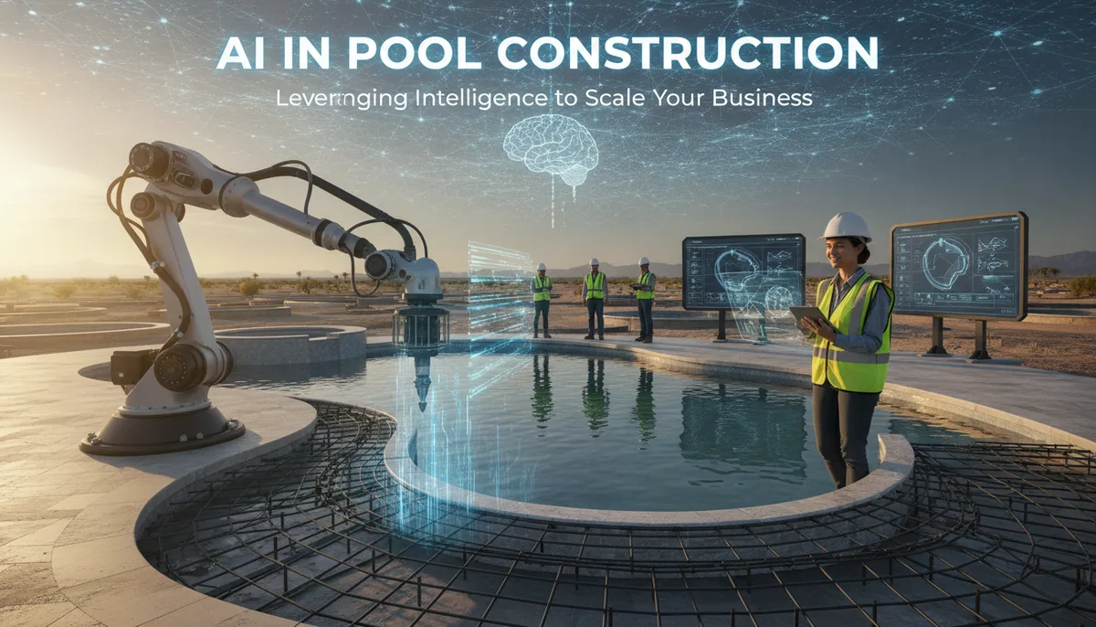 AI in Pool Construction: Leveraging Intelligence to Scale Your Business visual summary