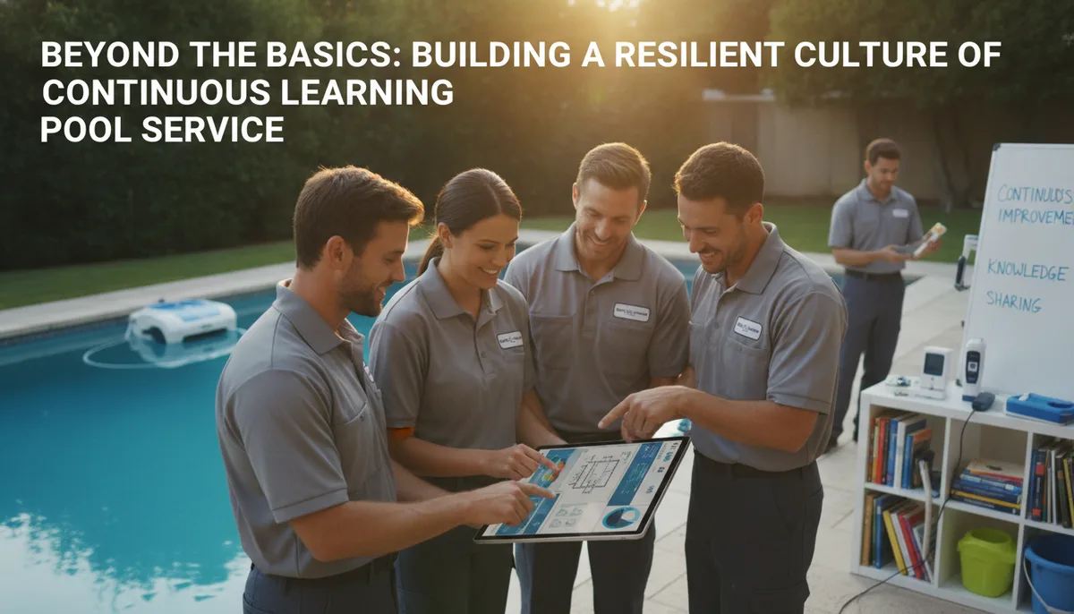 Beyond the Basics: Building a Resilient Culture of Continuous Learning in Pool Service visual summary