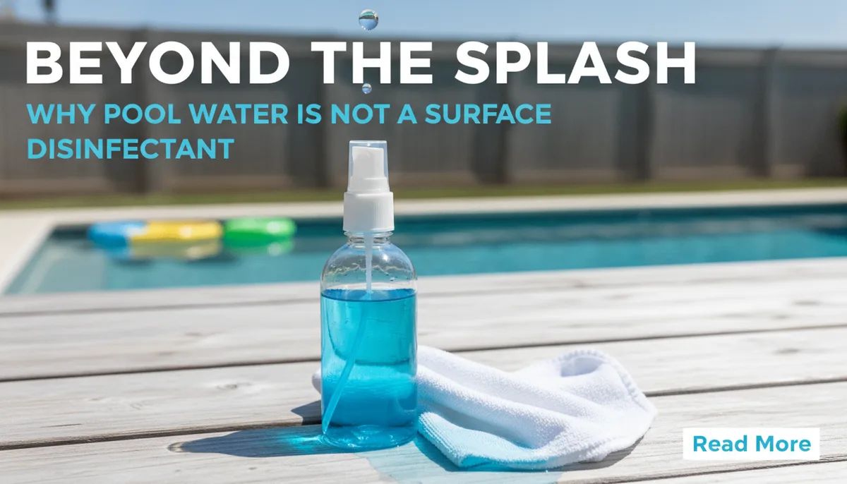 Beyond the Splash: Why Pool Water Is Not a Surface Disinfectant visual summary