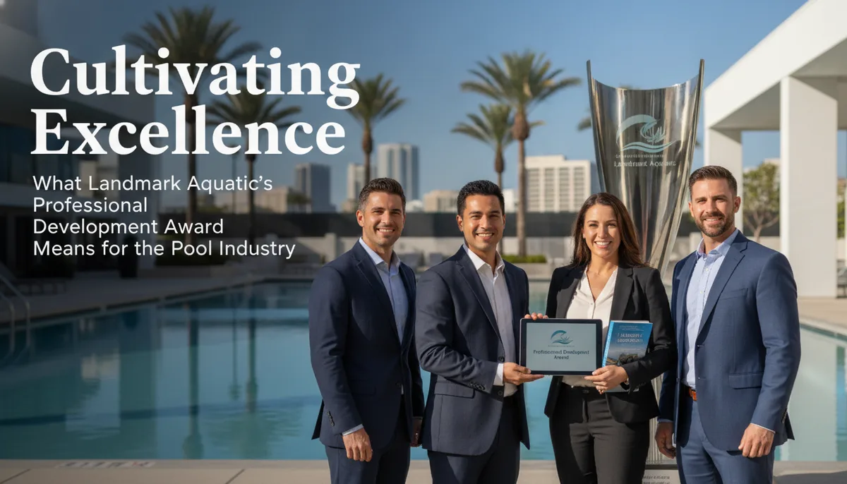 Cultivating Excellence: What Landmark Aquatic’s Professional Development Award Means for the Pool Industry visual summary