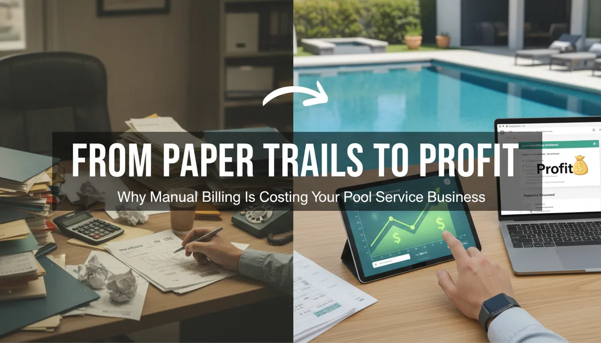 From Paper Trails to Profit: Why Manual Billing Is Costing Your Pool Service Business visual summary