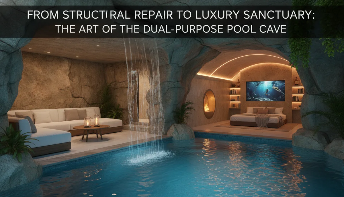 From Structural Repair to Luxury Sanctuary: The Art of the Dual-Purpose Pool Cave visual summary