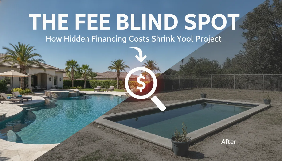 The Fee Blind Spot: How Hidden Financing Costs Shrink Your Pool Project visual summary